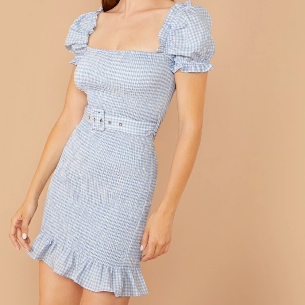 SHEIN blue bodycon dress